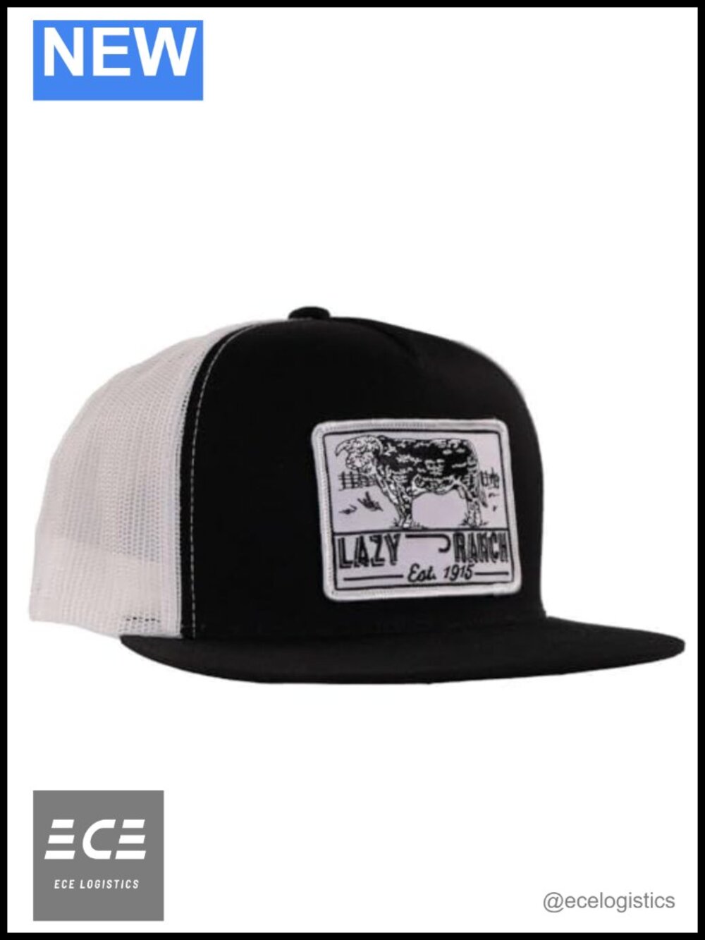 Poly-Cotton Trucker Hat Adjustable Snapback Western Rodeo Cap